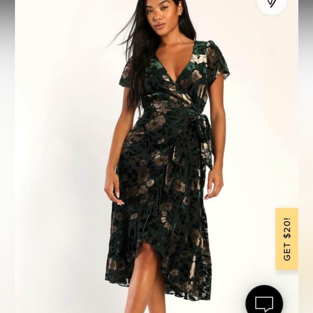 Never worn wrap dress with tags on
